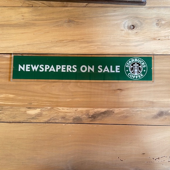 Starbucks acrylic sign - Picture 1 of 2